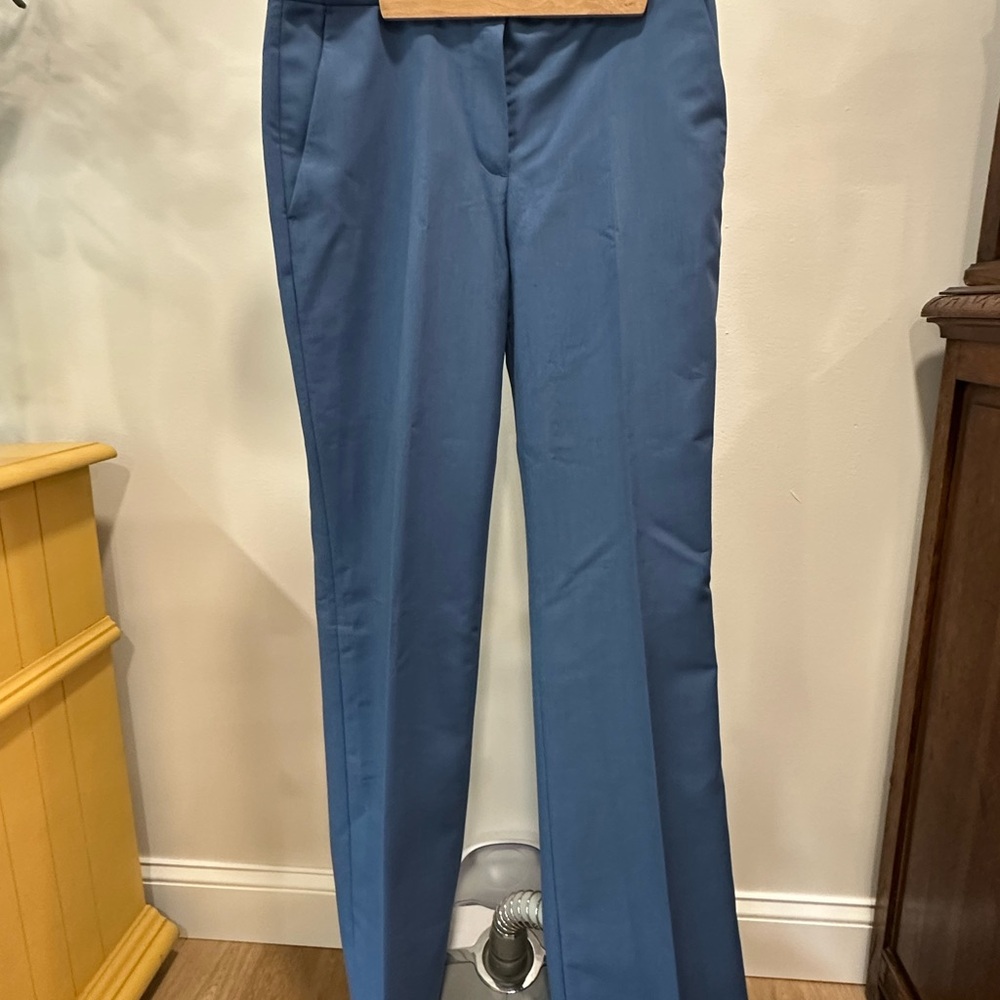 Maje Blue Dress Pants Classic Straight-Leg